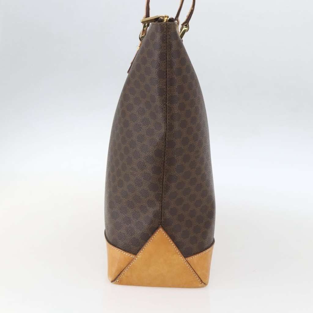 Celine Vintage Macadam Tote bag Brown Canvas Fair condition - Model View