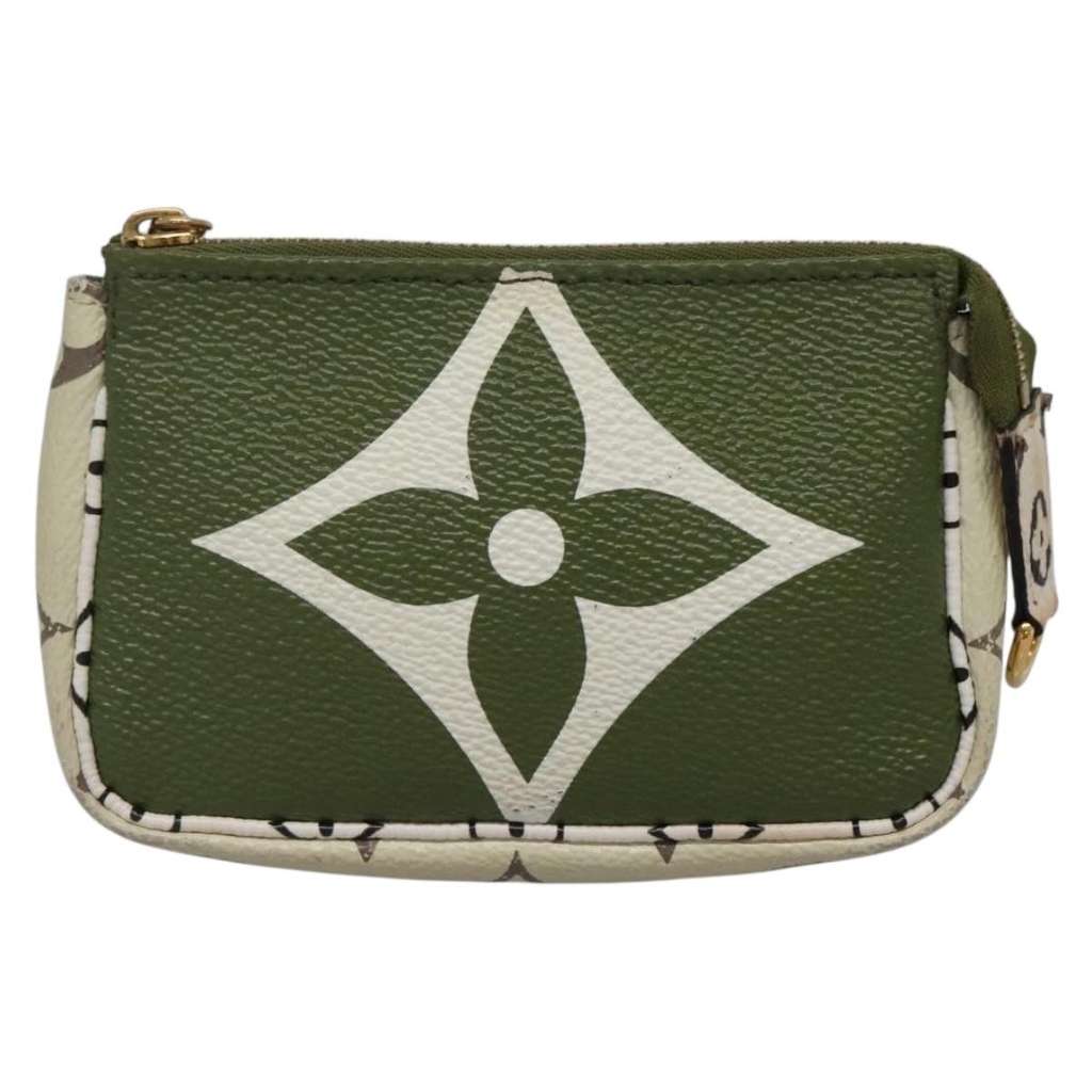Louis Vuitton Mini pochette accessoire Green Canvas Good condition - Back View
