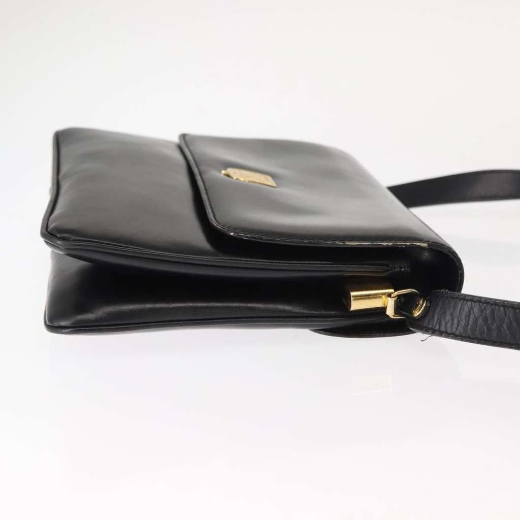 Celine Vintage Shoulder Bag Black Leather Good condition - Inside View