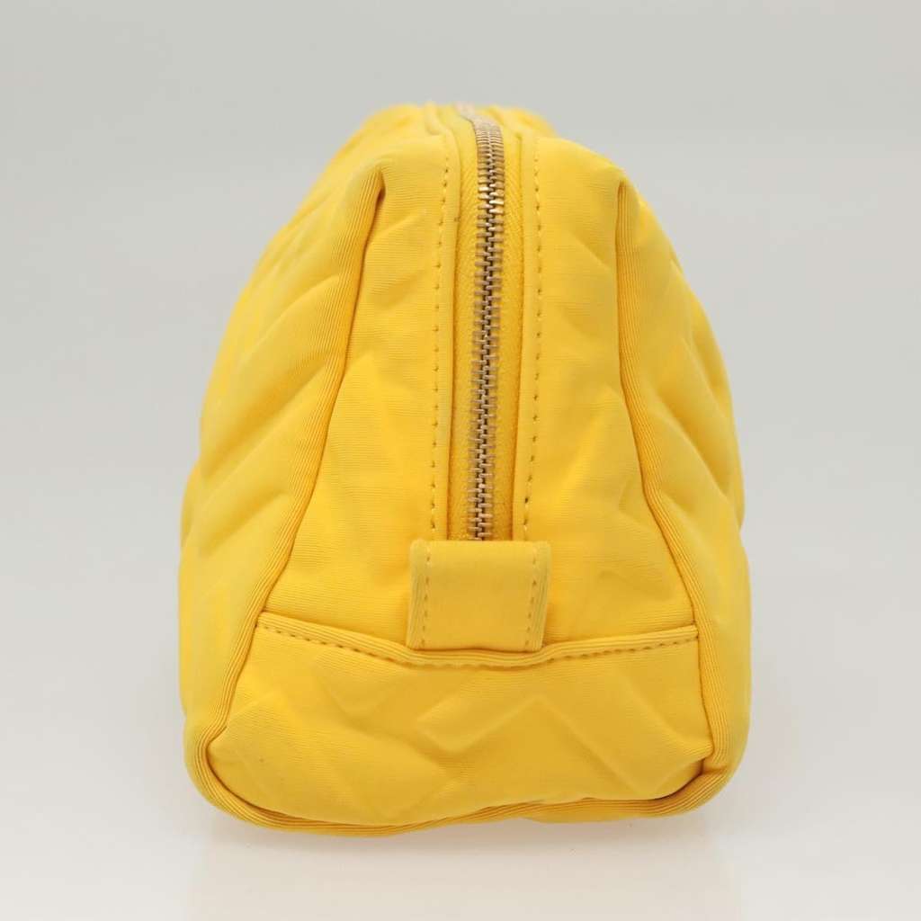 Fendi Vintage Toiletry Pouch Yellow Good condition - Inside View