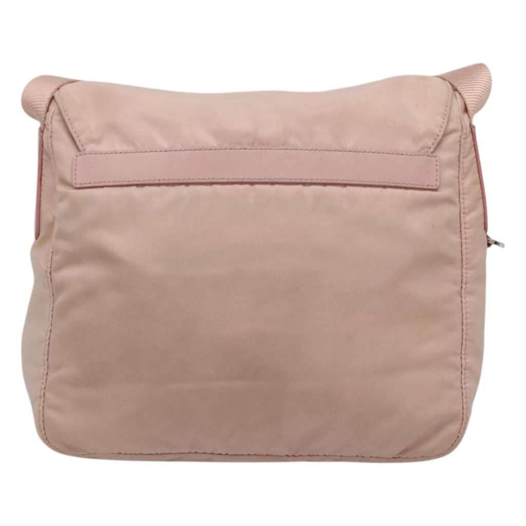 Prada Buckle Messenger Bag Pink Fair condition - Back View