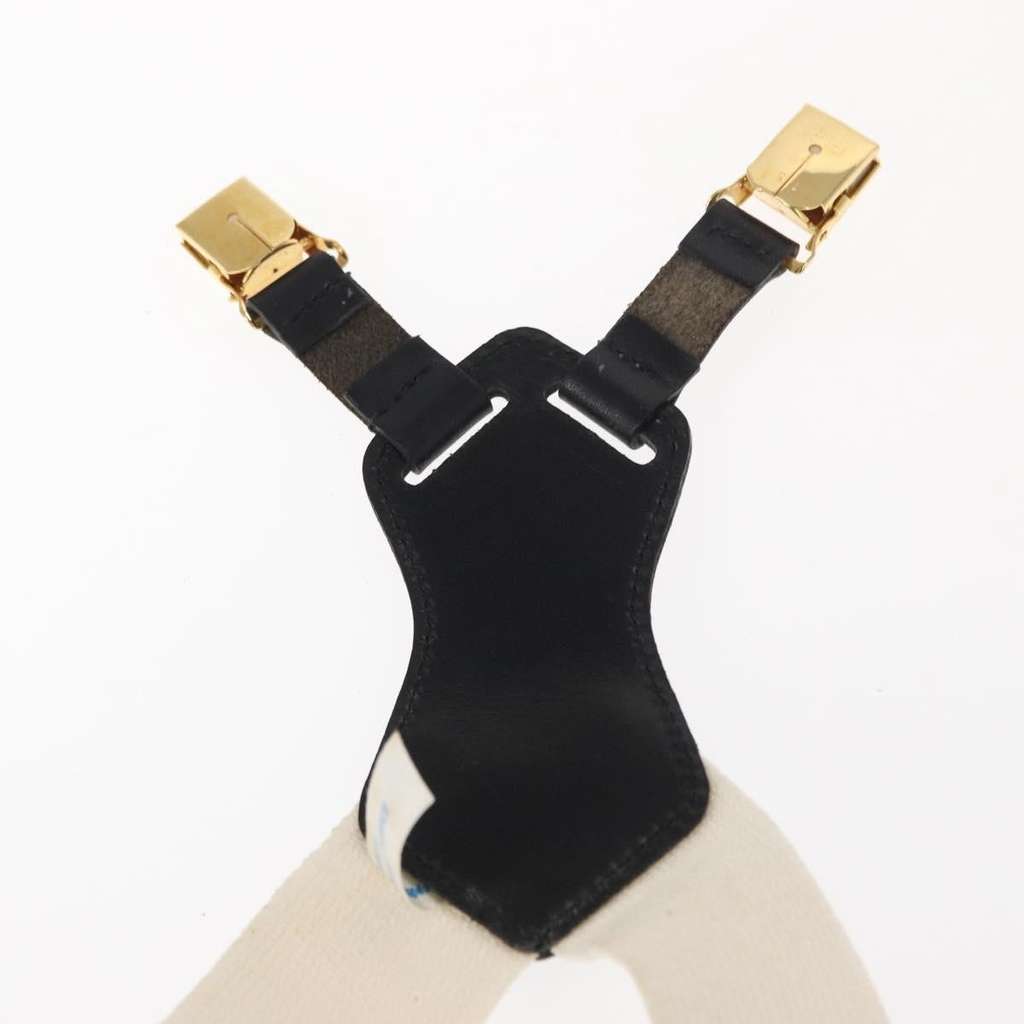 Chanel Logo Suspenders White Canvas Good condition - Model View