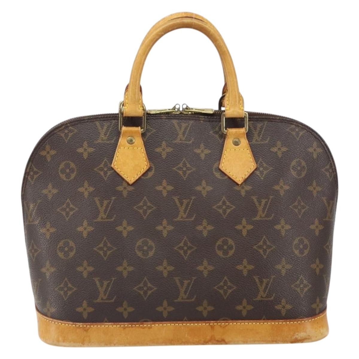 Louis Vuitton Alma Handbag Brown Canvas Fair condition - Back View