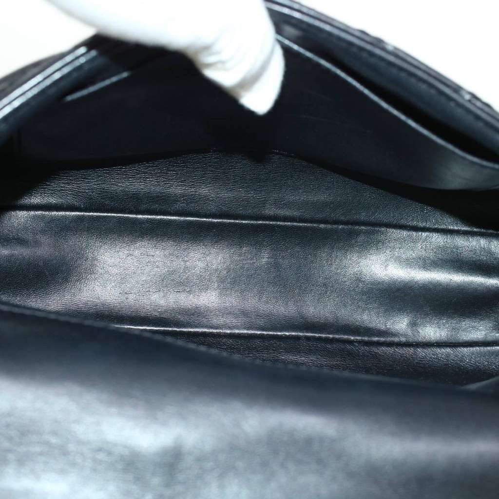 Louis Vuitton GO-14 Handbag Black Leather Good condition - Box View