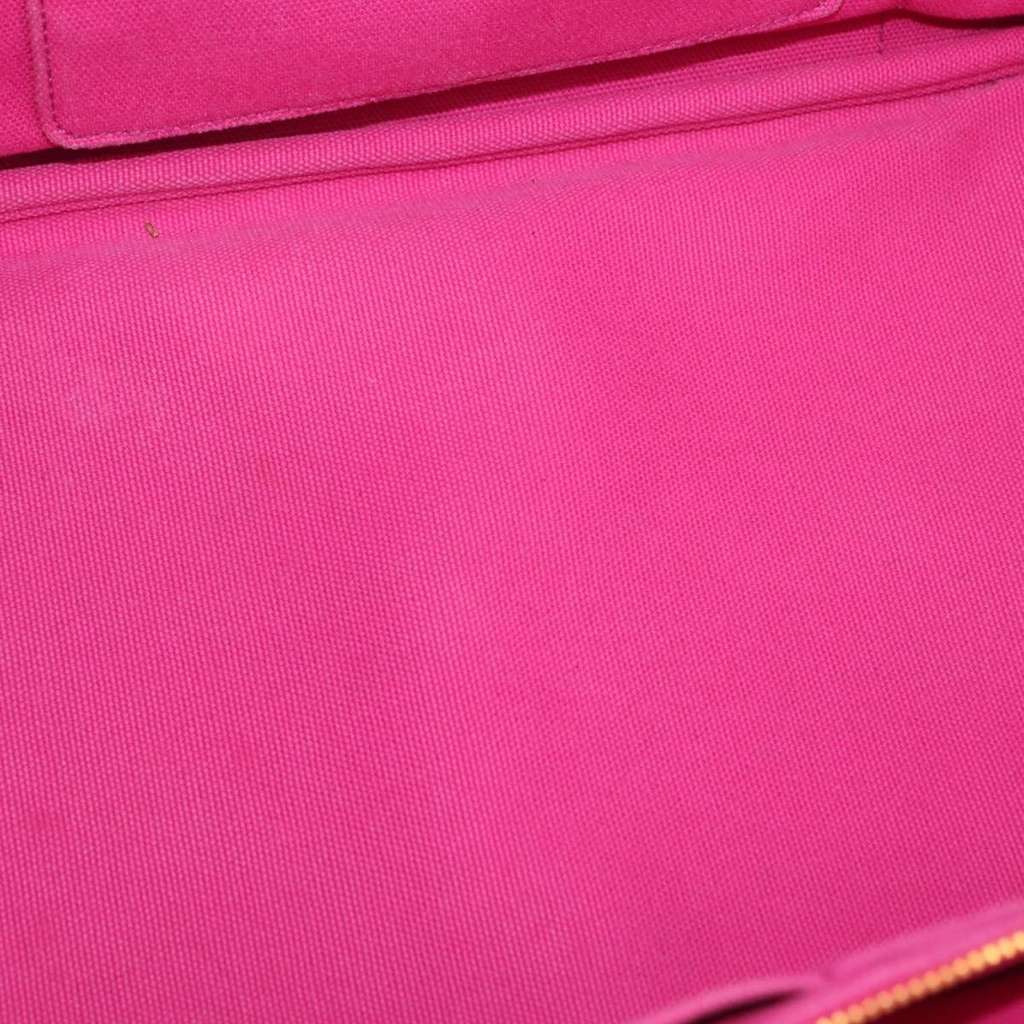 Prada Canapa Open Tote Pink Canvas Good condition - Box View