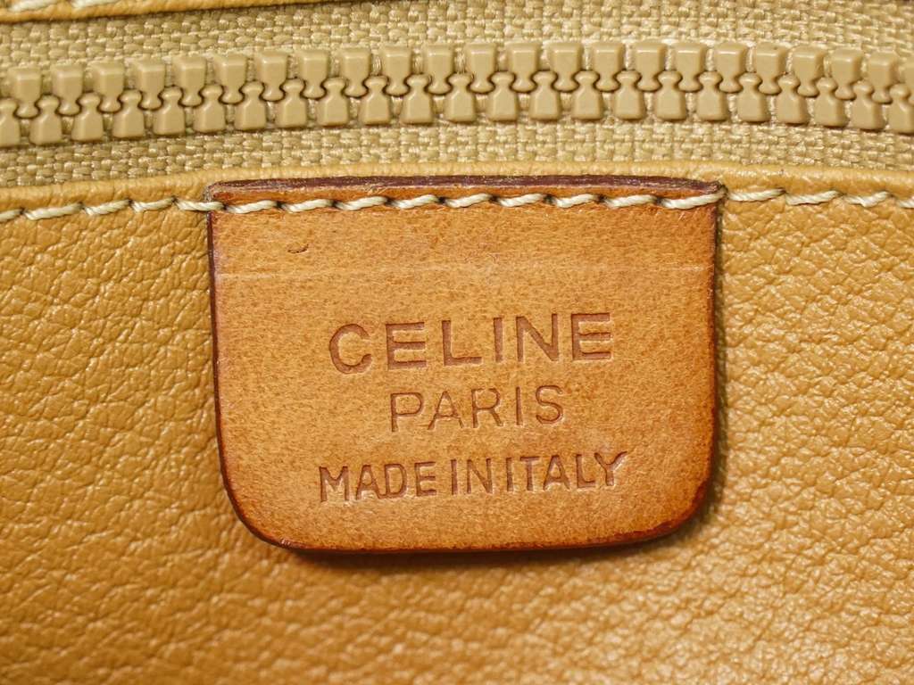 Celine Vintage Macadam Shoulder Bag Brown Canvas Fair condition - Model View