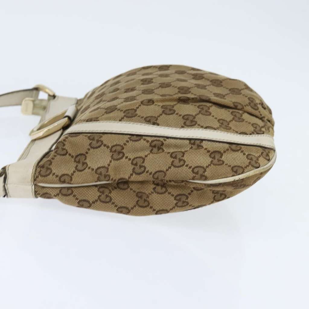 Gucci D Ring Messenger Bag Beige Canvas Good condition - Inside View