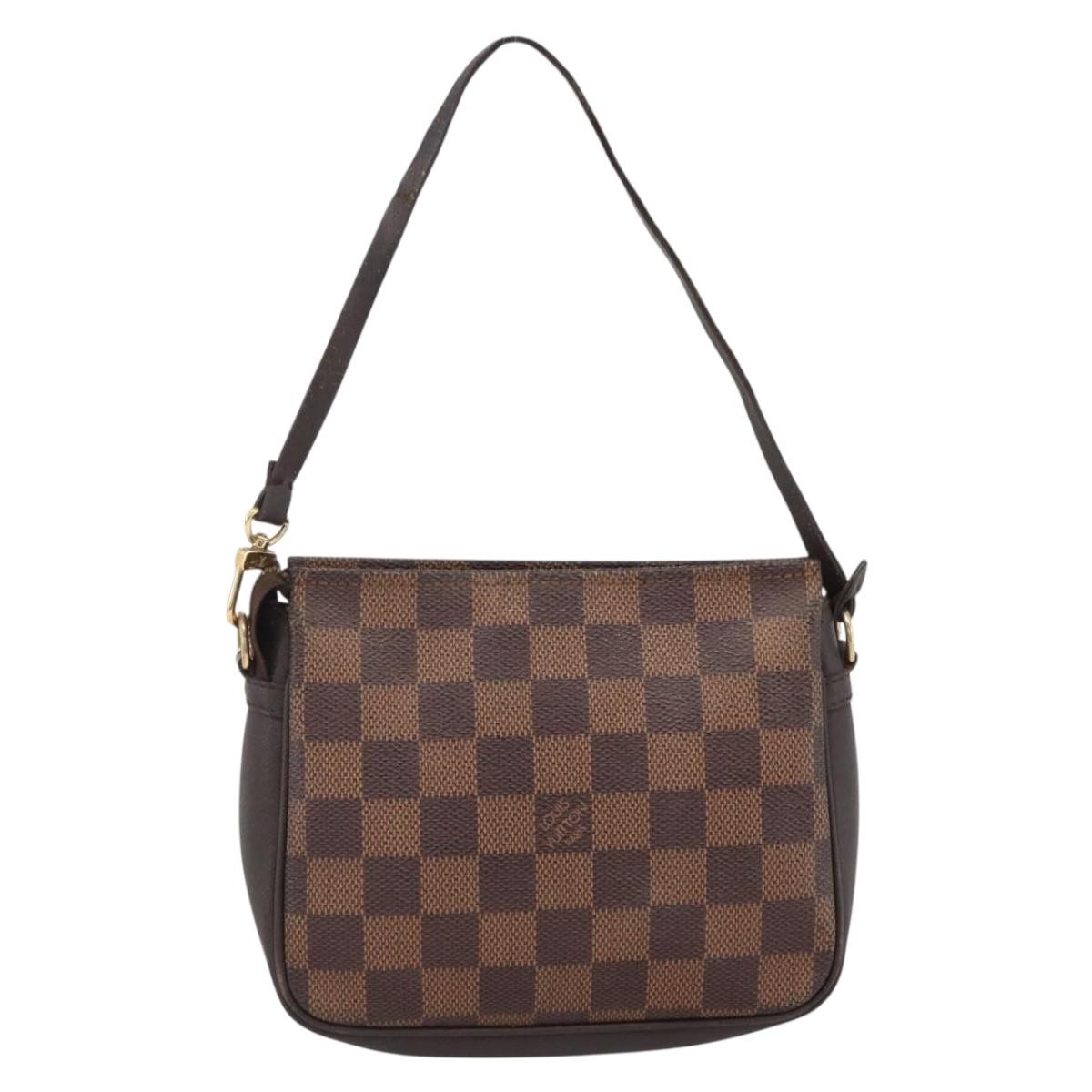 Louis Vuitton Trousse Make Up Bag Brown Canvas Fair condition - Back View