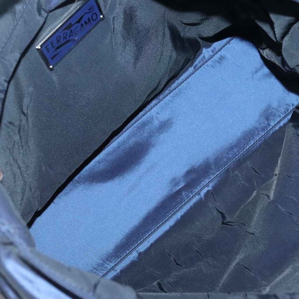 Salvatore Ferragamo Convertible Front Zip Pocket Tote Brown Suede Good condition - Box View