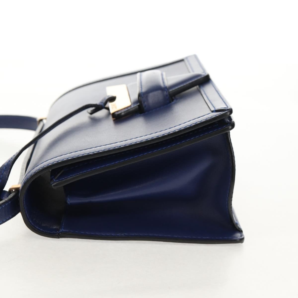 Loewe Barcelona Shoulder Bag Blue Leather Good condition - Inside View