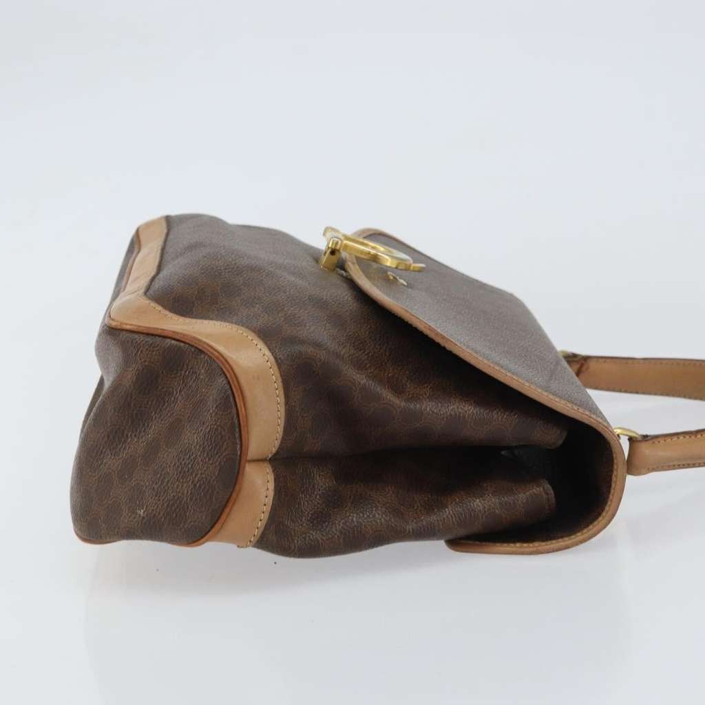 Celine Vintage Macadam Handbag Brown Fair condition - Inside View