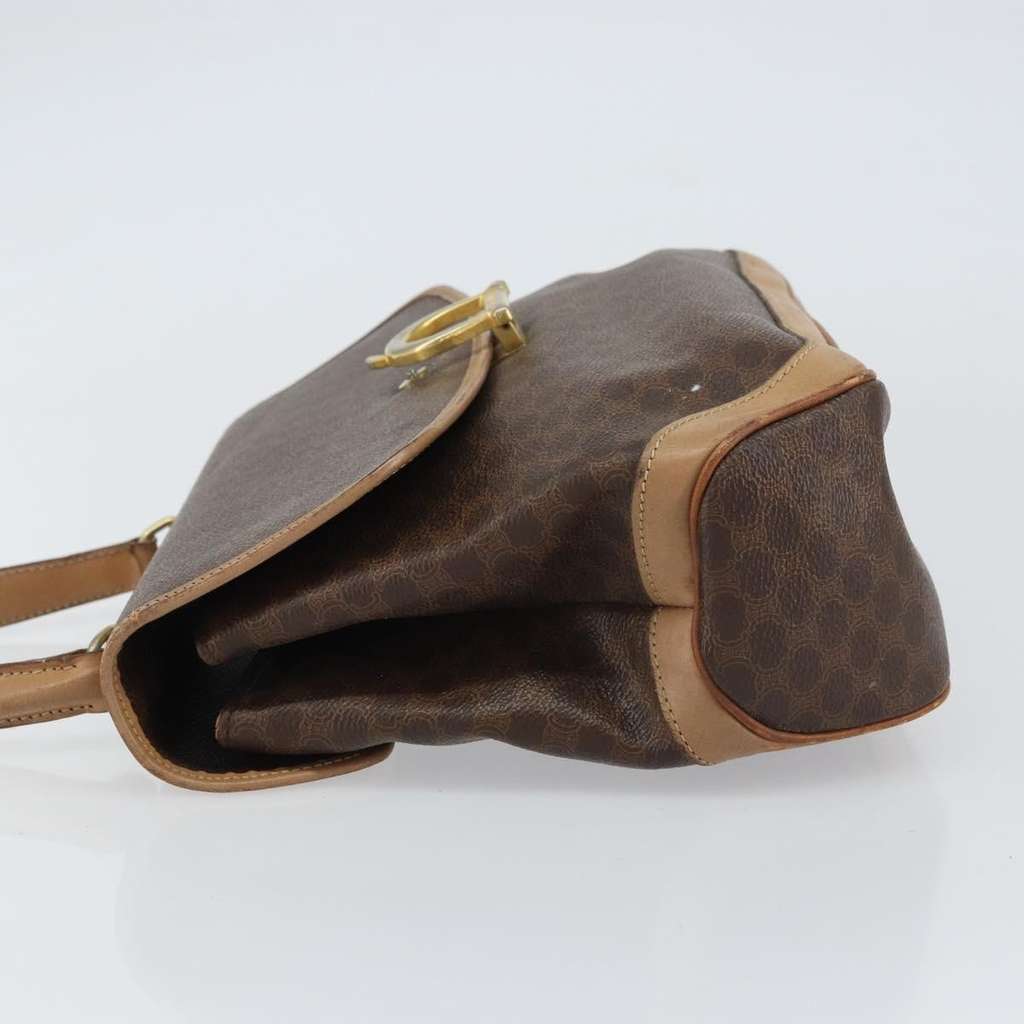 Celine Vintage Macadam Handbag Brown Fair condition - Model View