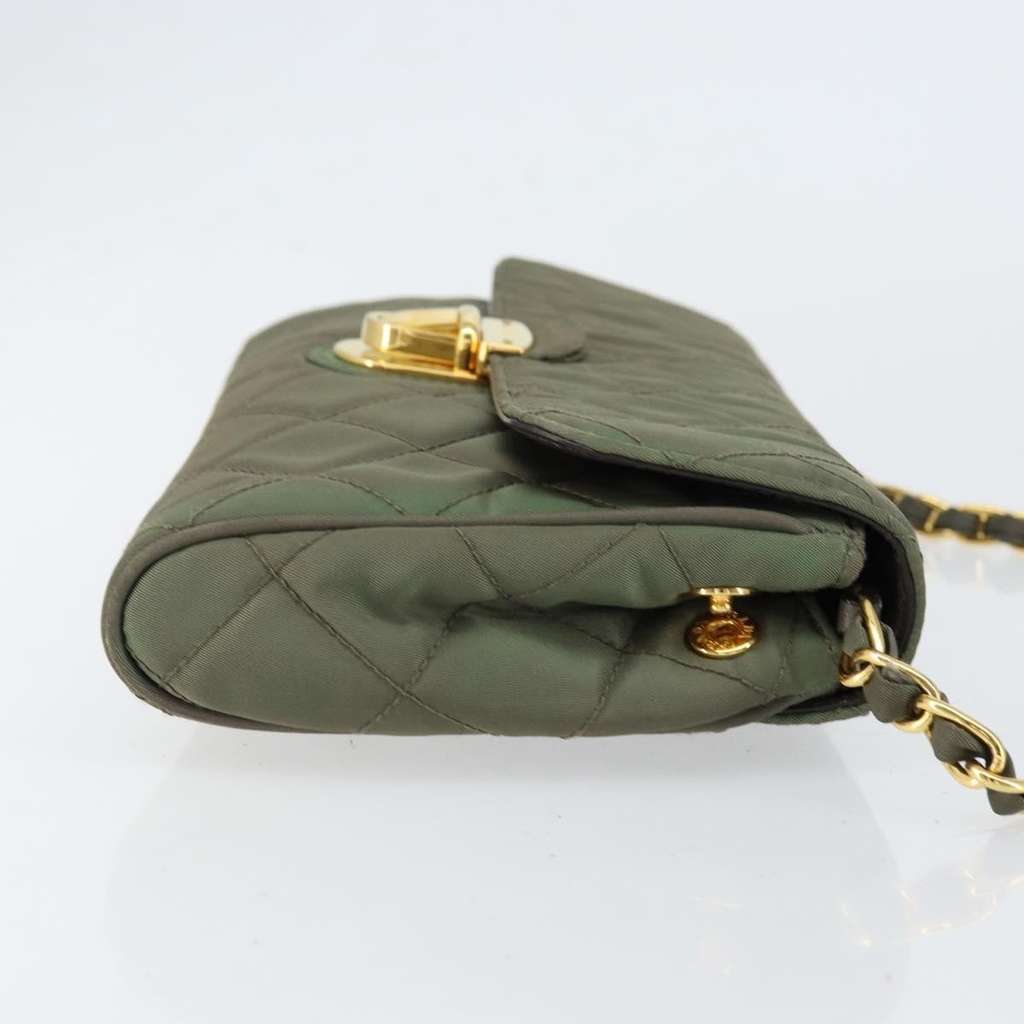 Prada Pushlock Chain Flap Bag Khaki Good condition - Inside View