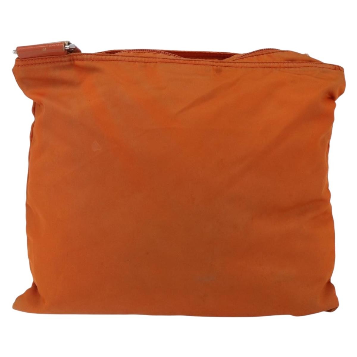 Prada Flat Messenger Bag Orange Fair condition - Back View