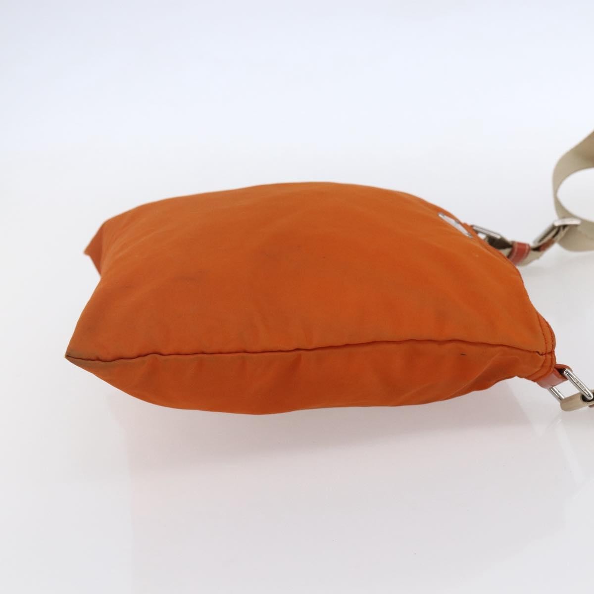 Prada Flat Messenger Bag Orange Fair condition - Model View