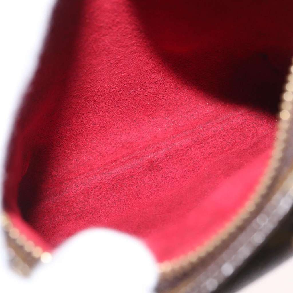 Louis Vuitton Partition Wristlet Clutch Brown Canvas Fair condition - Box View