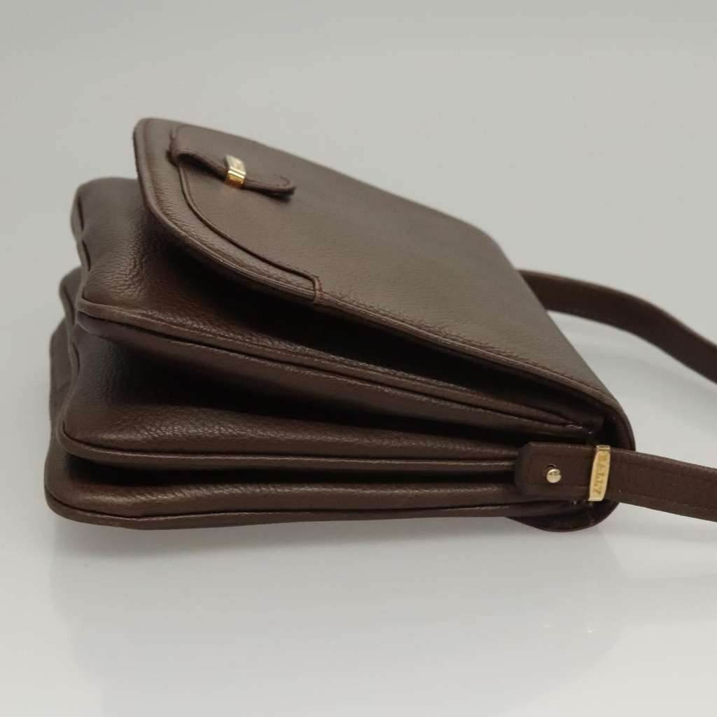 Bally Vintage Shoulder Bag Brown Leather Good condition - Inside View
