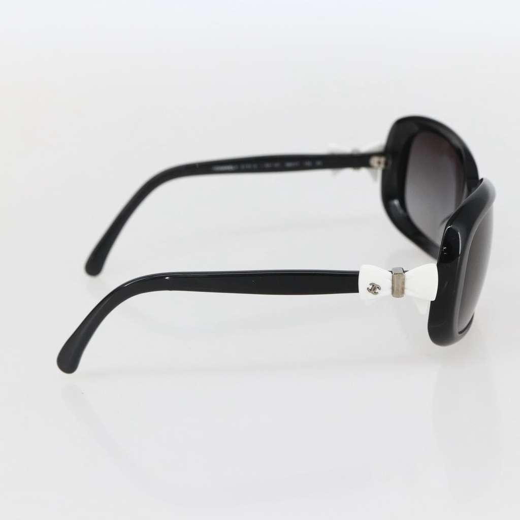 Chanel Logo CC Sunglasses Black Plastic Good condition - Inside View