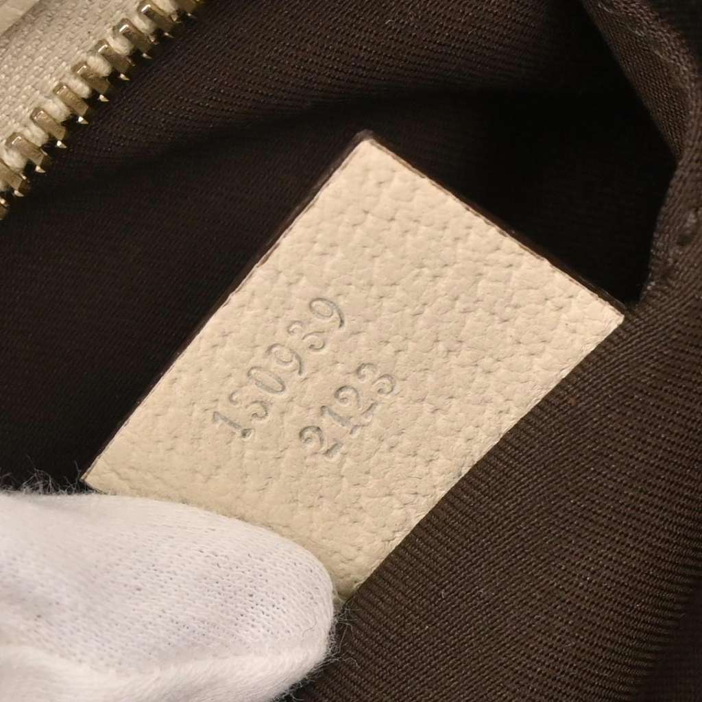 Gucci Abbey D-Ring Pochette Beige Canvas Good condition - Box View