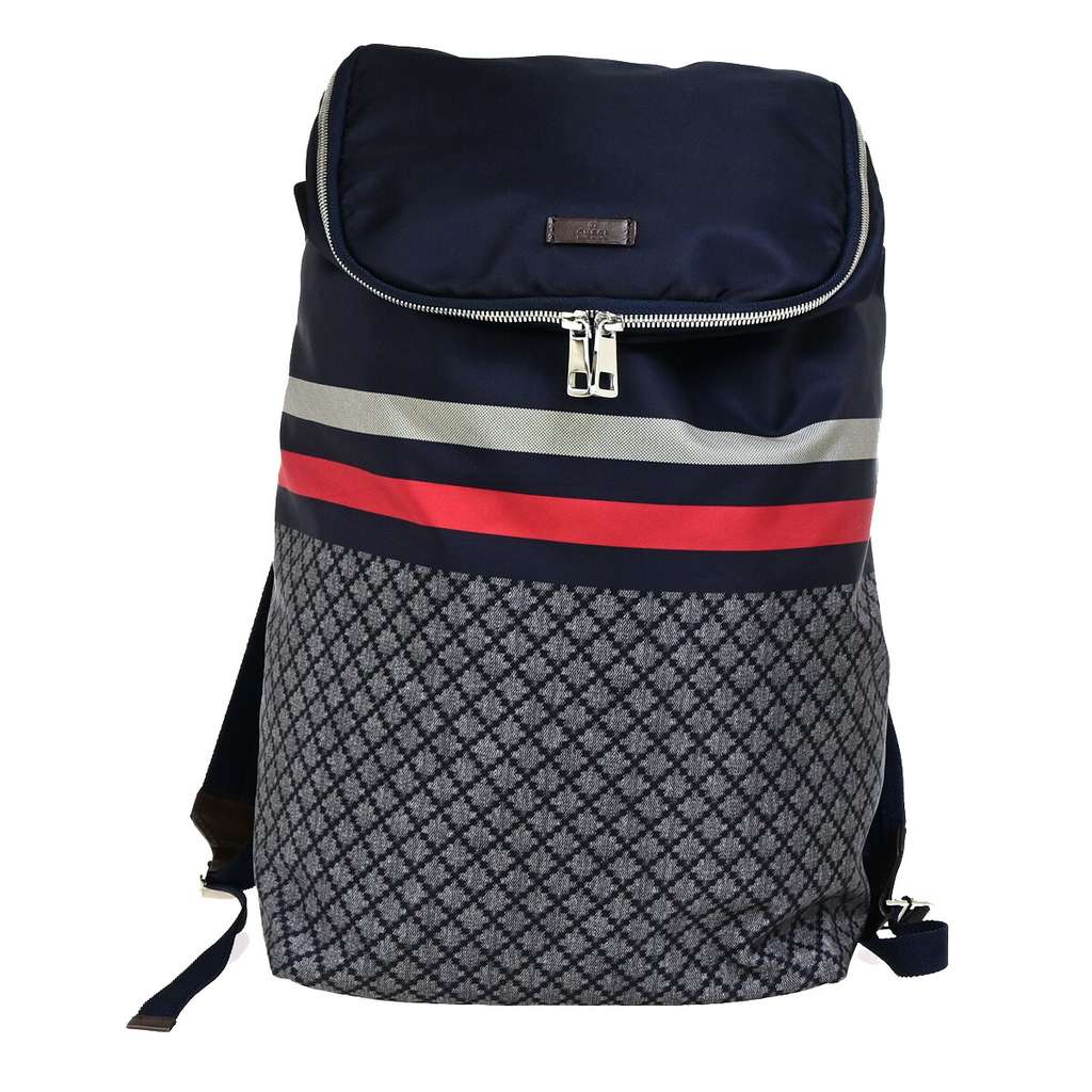 Gucci Travel Backpack Navy Very good condition - Inside View