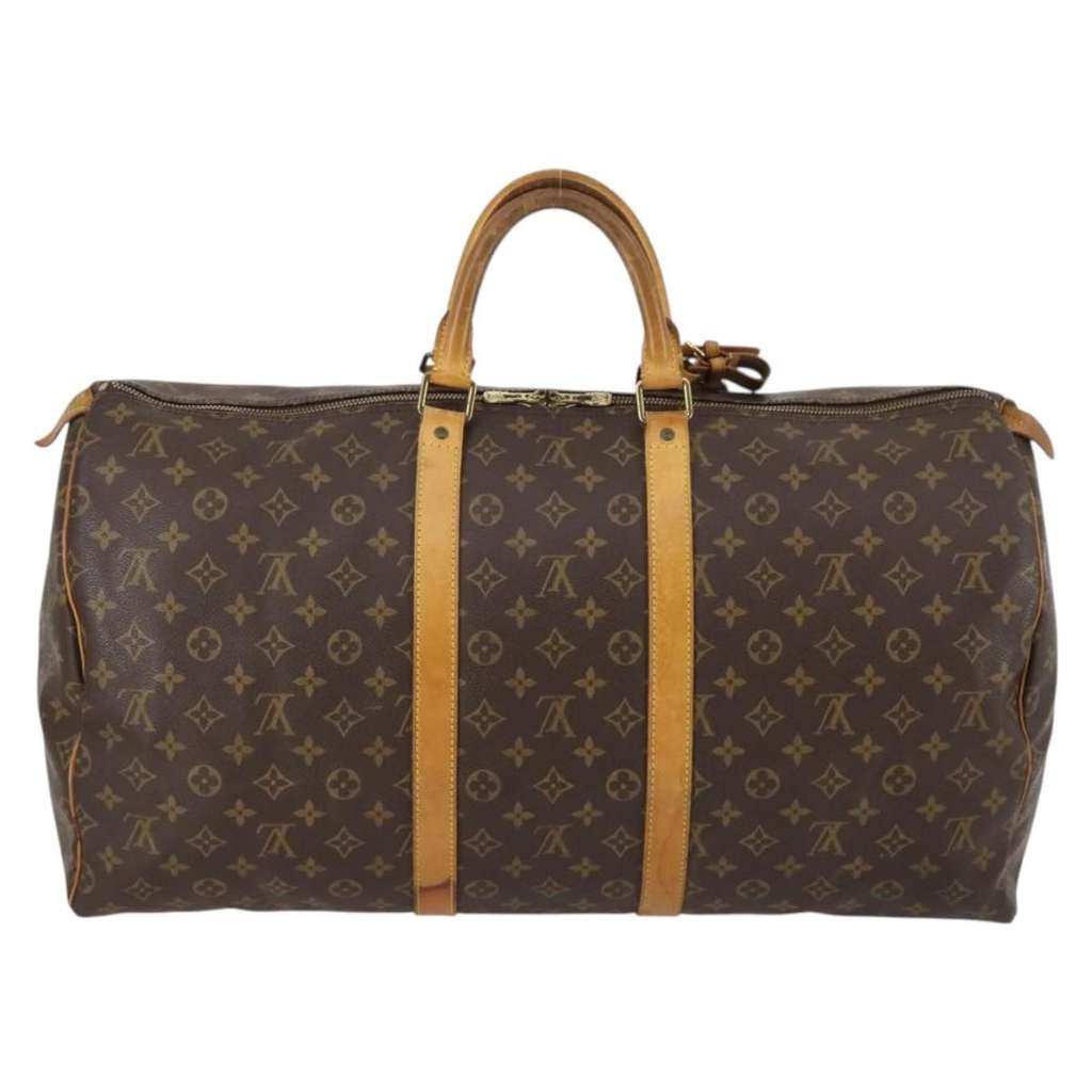 Louis Vuitton Keepall Bag Brown Canvas Fair condition - Back View
