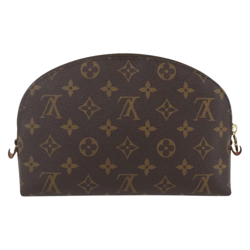 Louis Vuitton Cosmetic Pouch Brown Canvas Good condition - Back View