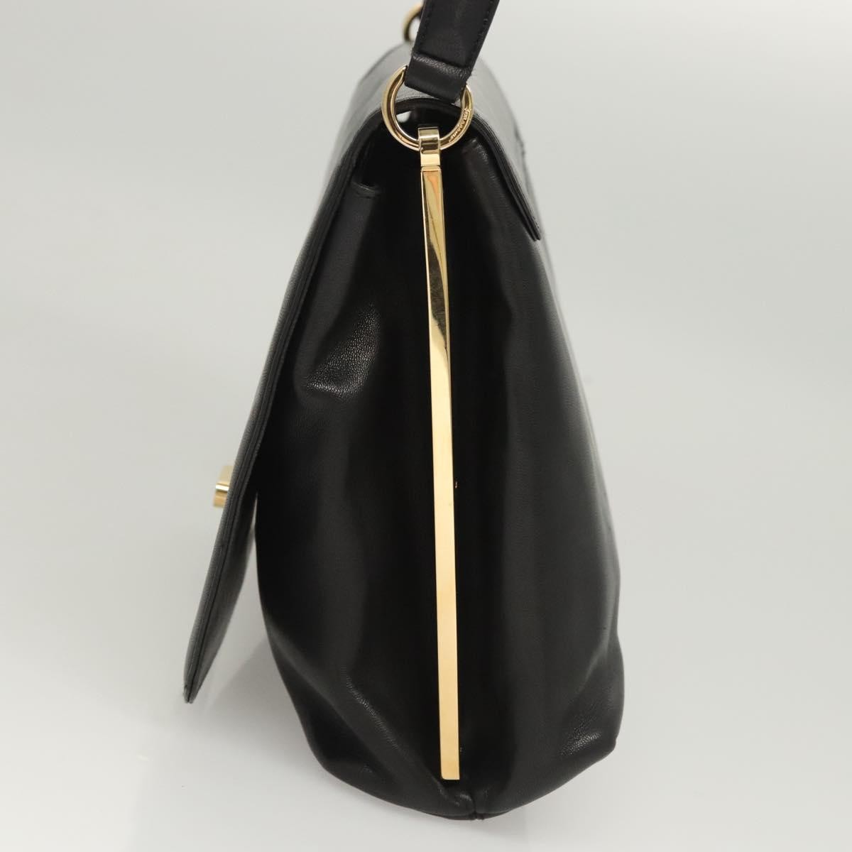 Salvatore Ferragamo Flap Handbag Black Leather Good condition - Inside View