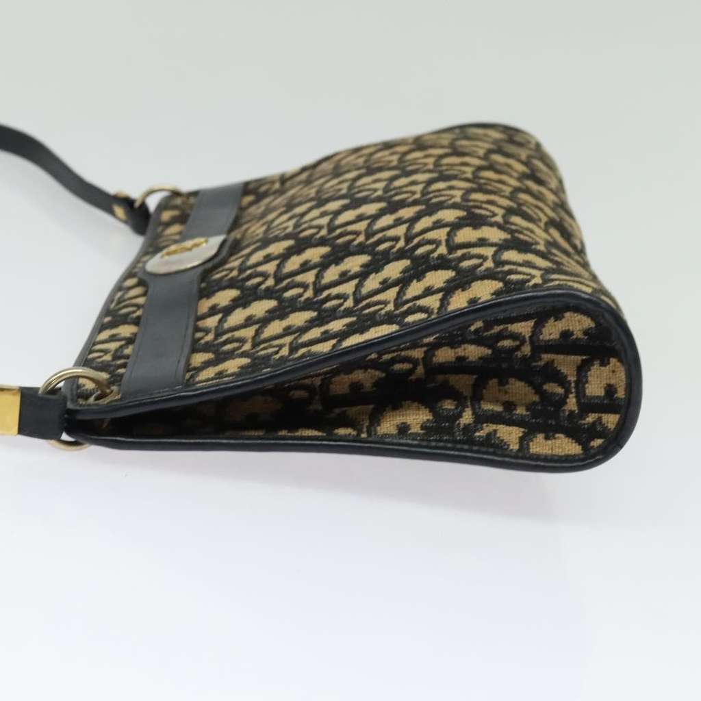 Christian Dior Vintage Trotter Crossbody Bag Brown Canvas Good condition - Inside View