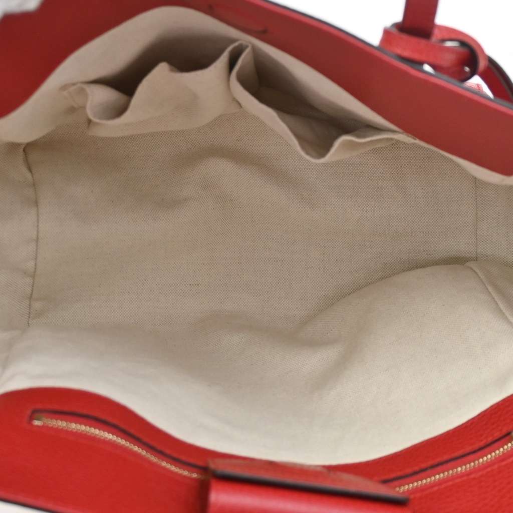 Gucci Swing Tote Red Leather Good condition - Box View
