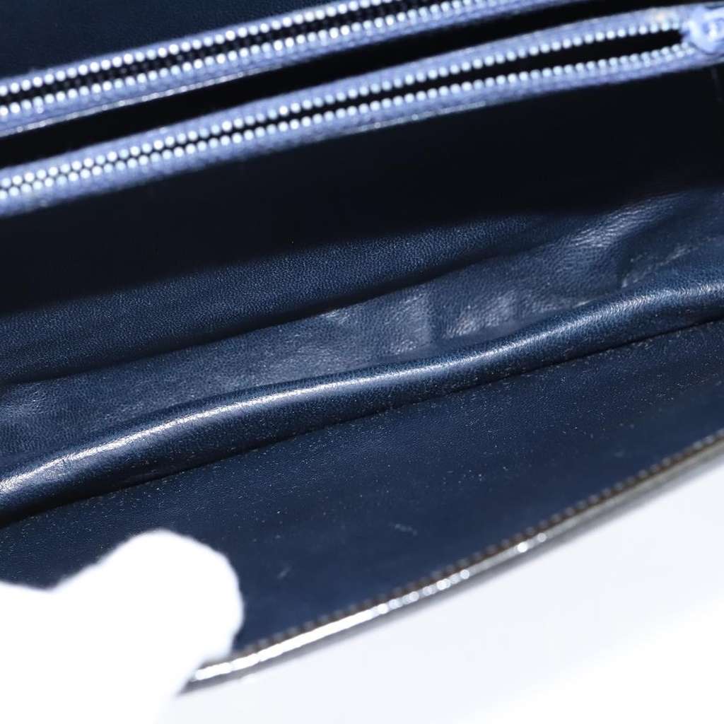 Celine Vintage Carriage Flap Clutch Black Good condition - Box View