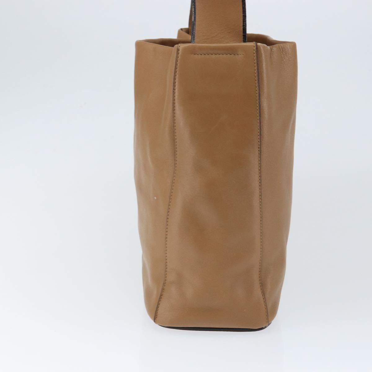 Prada Vintage Shoulder Bag Brown Leather Good condition - Model View