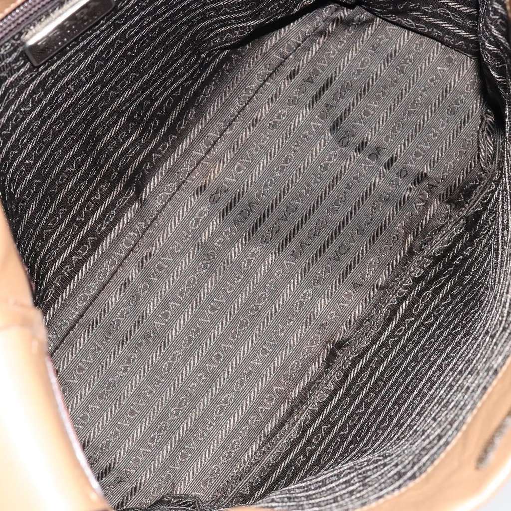 Prada Vintage Shoulder Bag Brown Leather Good condition - Box View