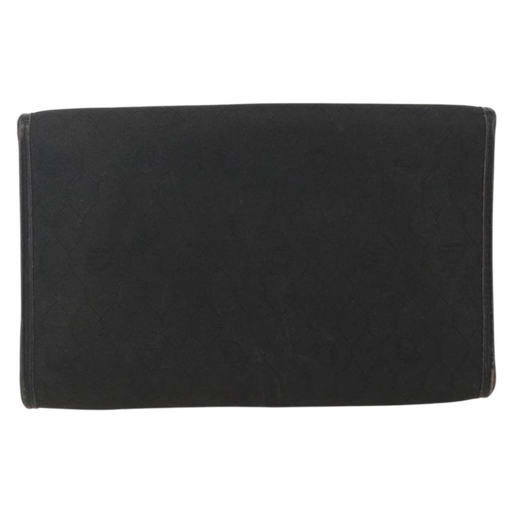 Christian Dior Vintage Honeycomb chain Black Canvas Good condition - Back View