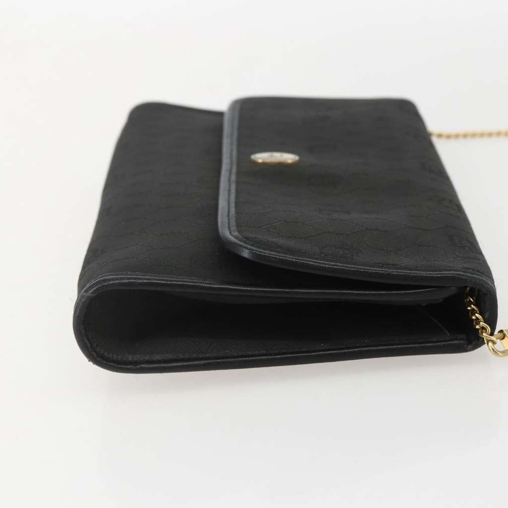 Christian Dior Vintage Honeycomb chain Black Canvas Good condition - Inside View