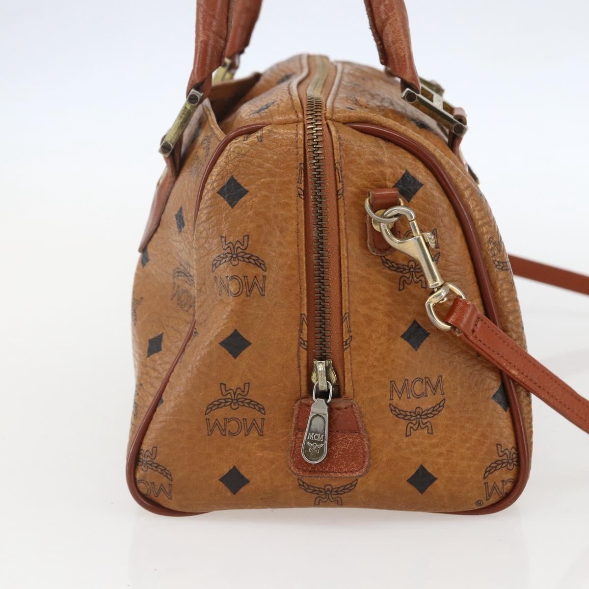 Mcm Visetos logogramme Handbag Brown Good condition - Inside View