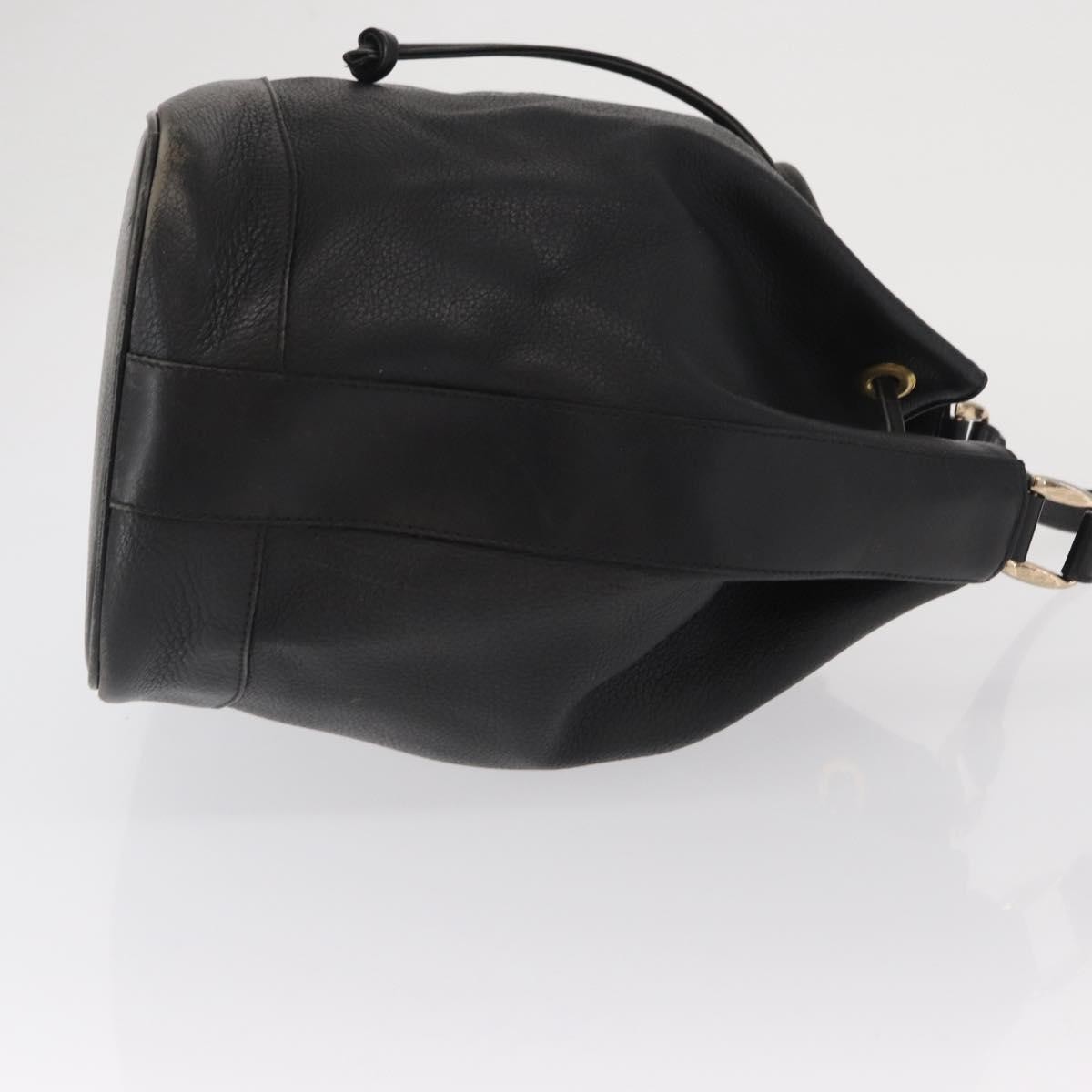 Burberry Vintage Shoulder Bag Black Leather Fair condition - Inside View