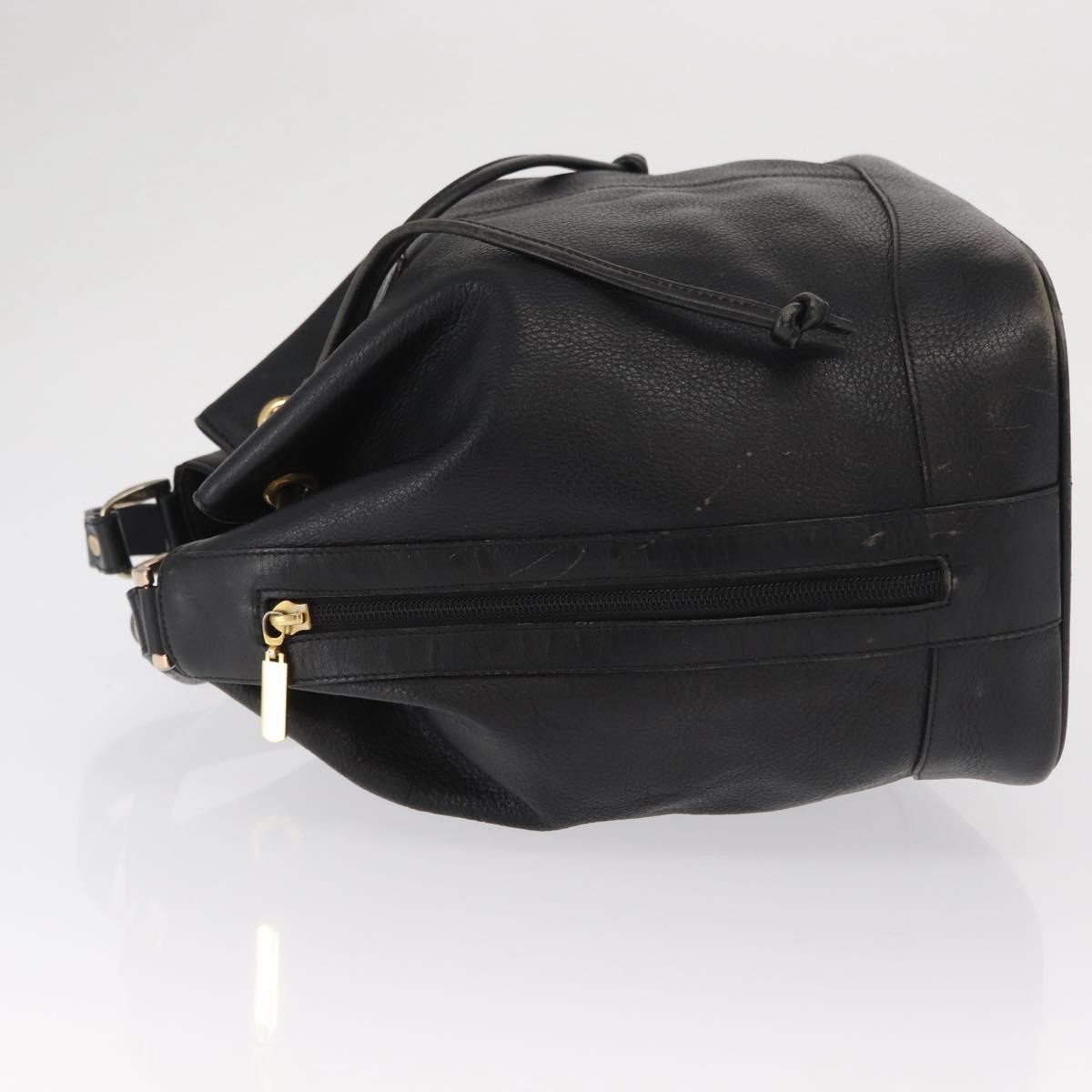 Burberry Vintage Shoulder Bag Black Leather Fair condition - Model View