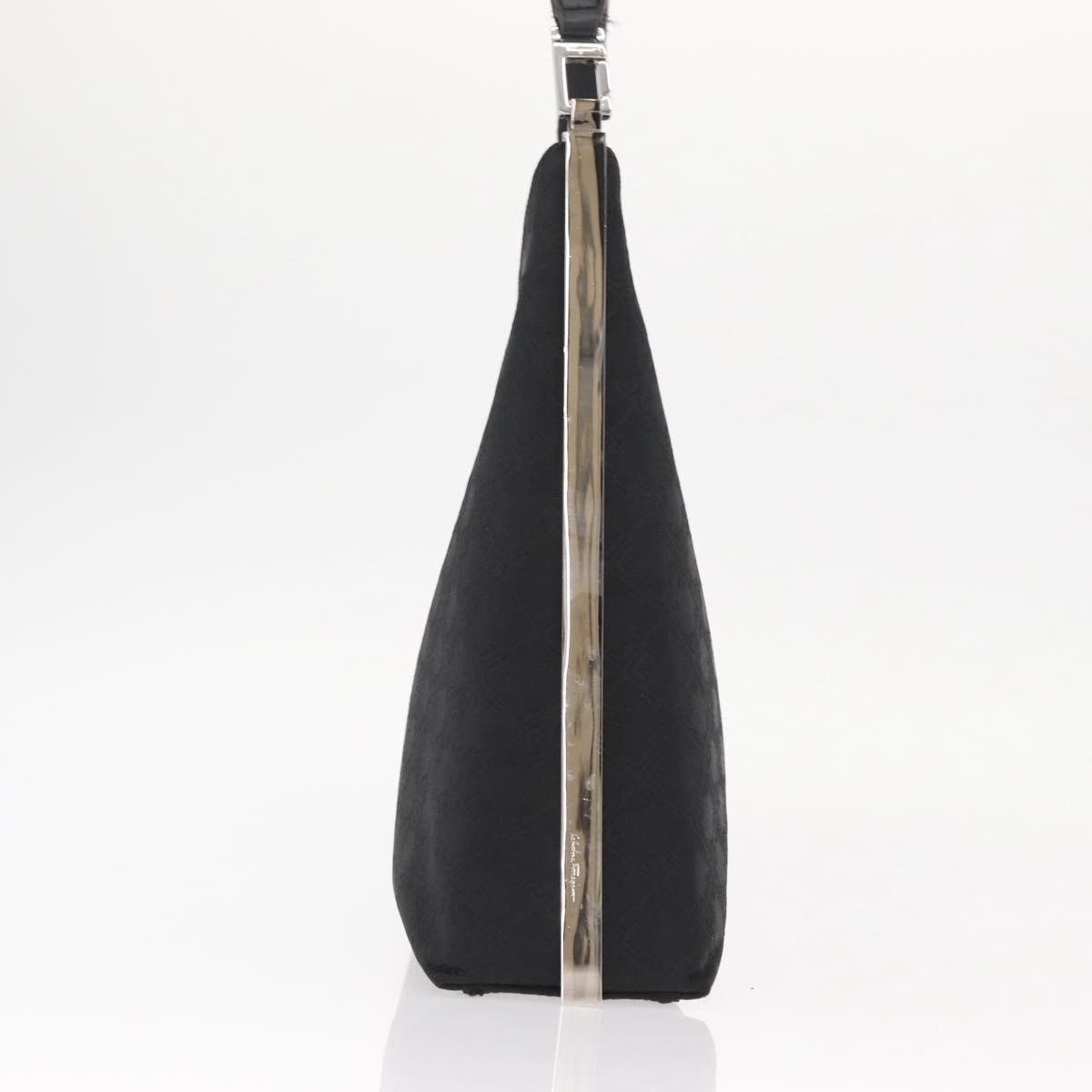 Salvatore Ferragamo Vintage Shoulder Bag Black Canvas Good condition - Model View