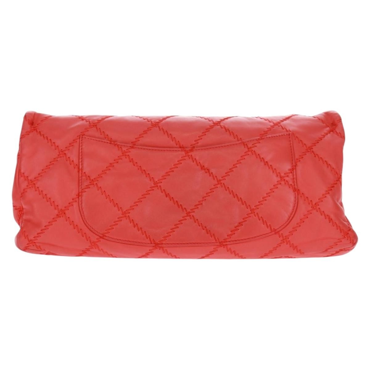 Chanel Ultimate Stitch Flap Bag Red Leather Good condition - Back View