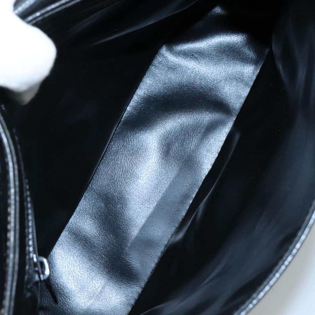 Celine Circle logo Black Leather Good condition - Box View