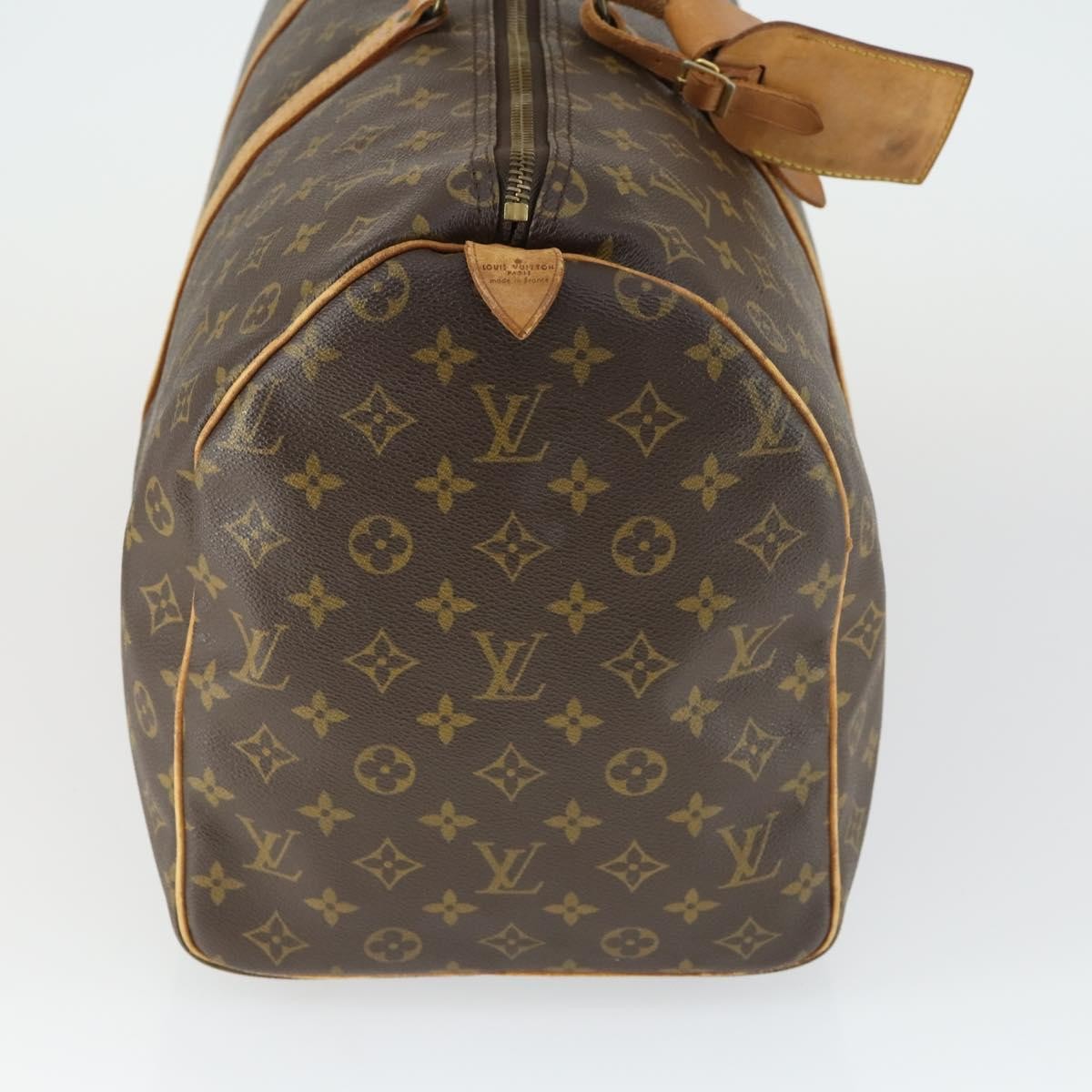 Louis Vuitton Keepall Bag Brown Canvas Fair condition - Model View