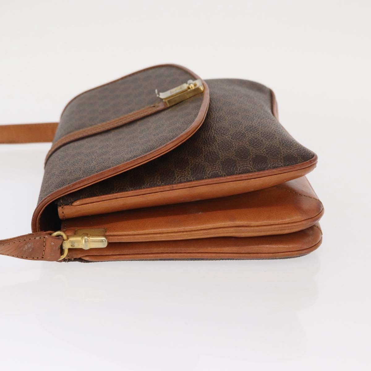 Celine Vintage Macadam Shoulder Bag Brown Canvas Good condition - Model View