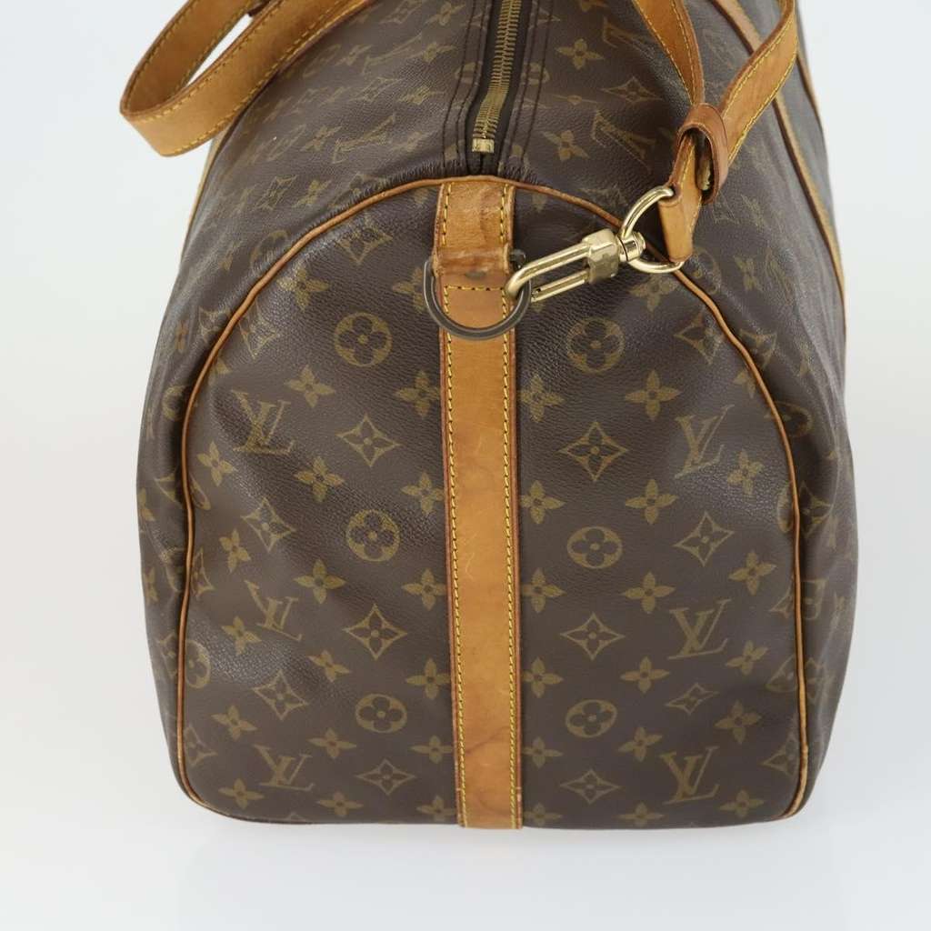 Louis Vuitton Keepall Bandouliere Bag Brown Canvas Fair condition - Inside View