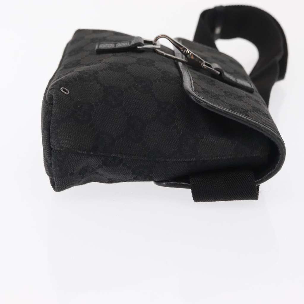 Gucci Vintage Jackie Waist Bag Black Canvas Good condition - Inside View