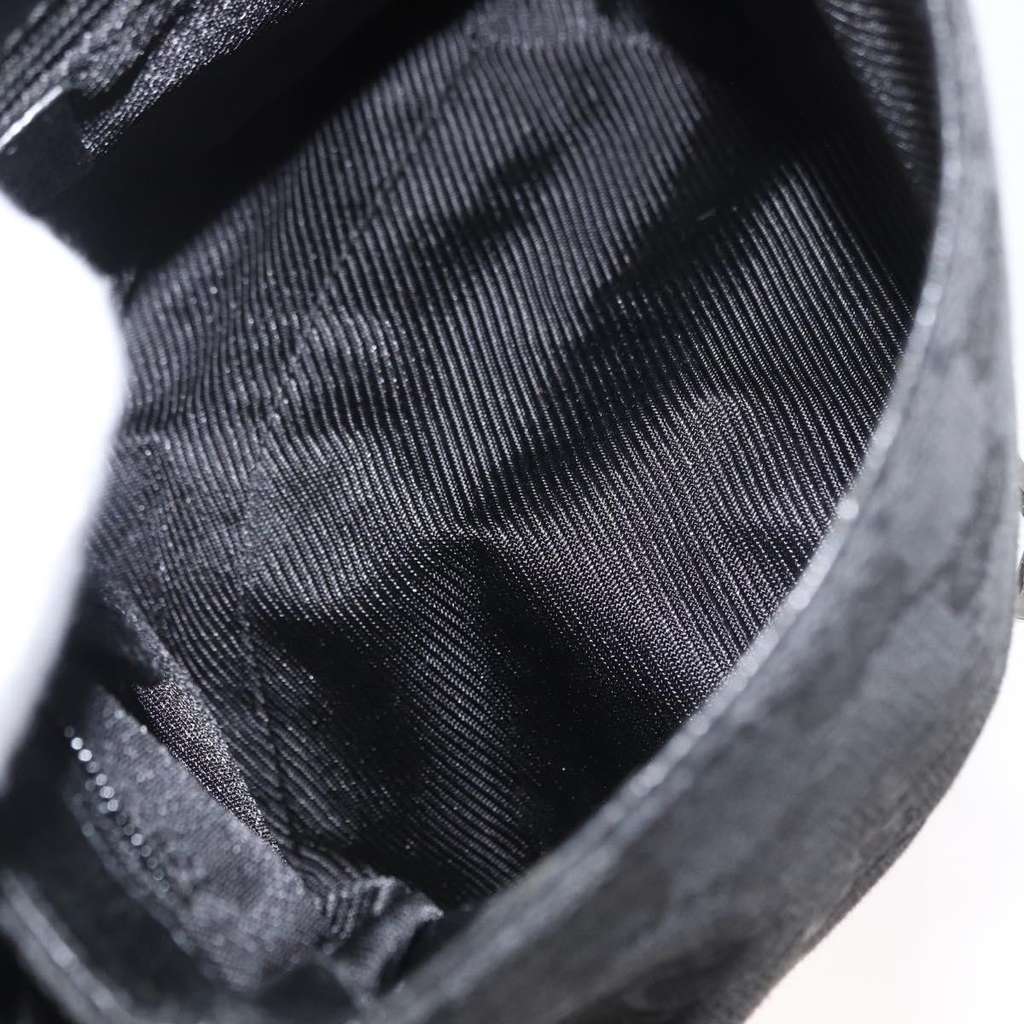Gucci Vintage Jackie Waist Bag Black Canvas Good condition - Box View
