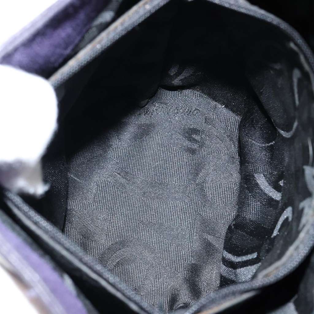 Salvatore Ferragamo Vara Bow Top Handle Bucket Bag Purple Suede Good condition - Box View