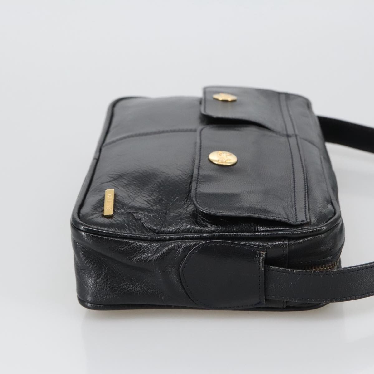 Celine Shoulder Bag Black Leather Good condition - Inside View