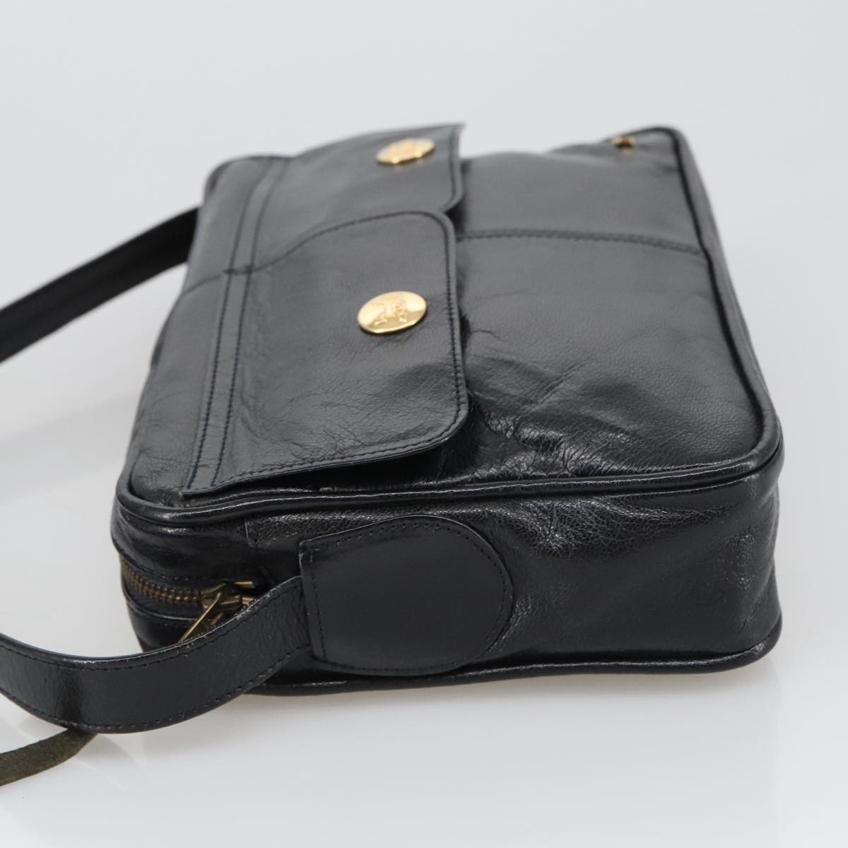 Celine Shoulder Bag Black Leather Good condition - Model View