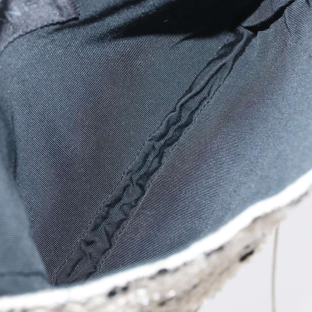 Chanel Vintage Envelope Chain Clutch White Tweed Good condition - Box View