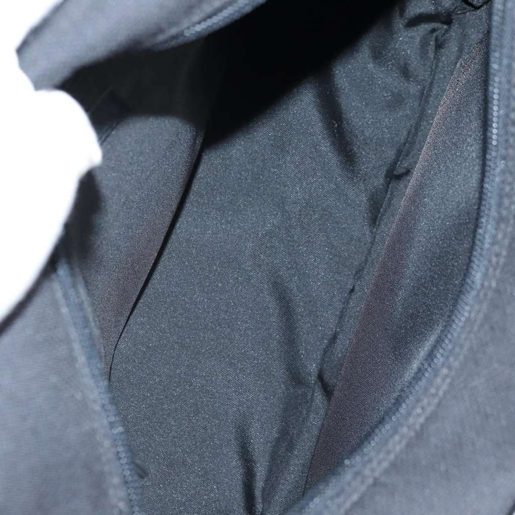 Versace Front Pocket Shoulder Bag Black Canvas Good condition - Box View